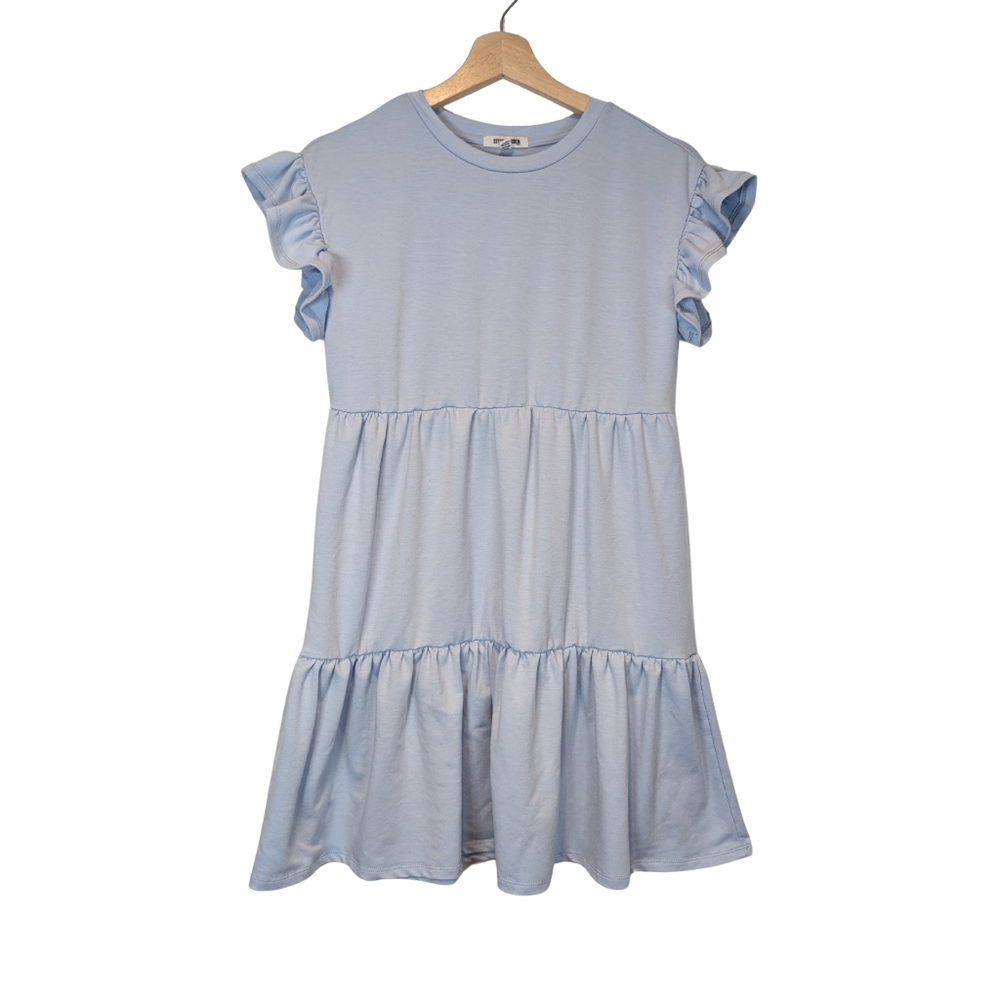 Steve madden Girls Size 14 - 16 Blue Babydoll Smock Dress